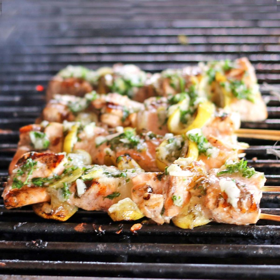 Salmon Kebabs