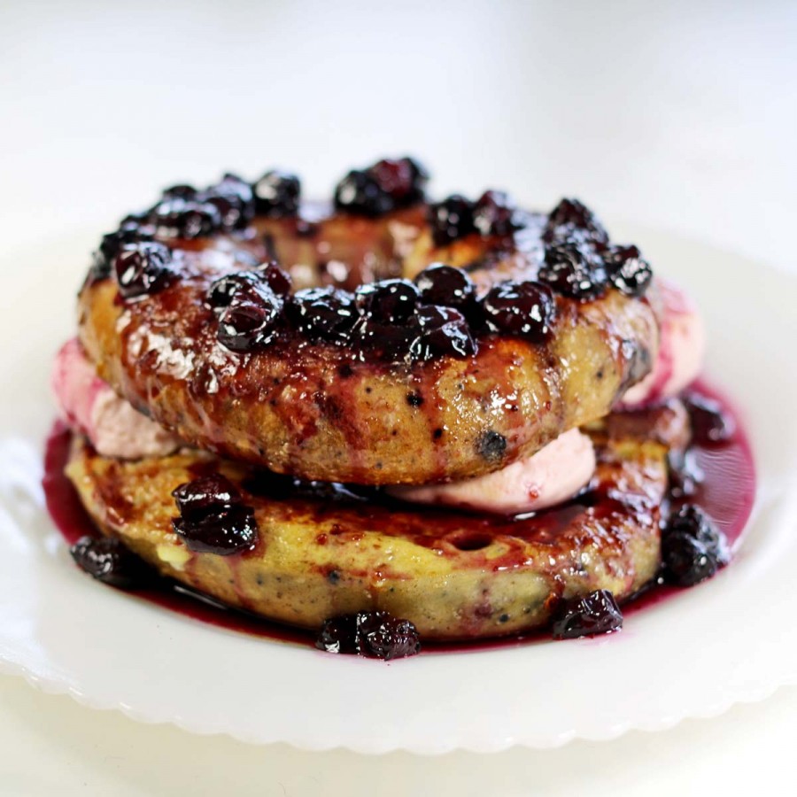 Bruegger’s Blueberry Bagel French Toast