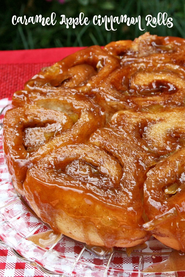 Caramel Apple Cinnamon Rolls - Recipes Food and Cooking