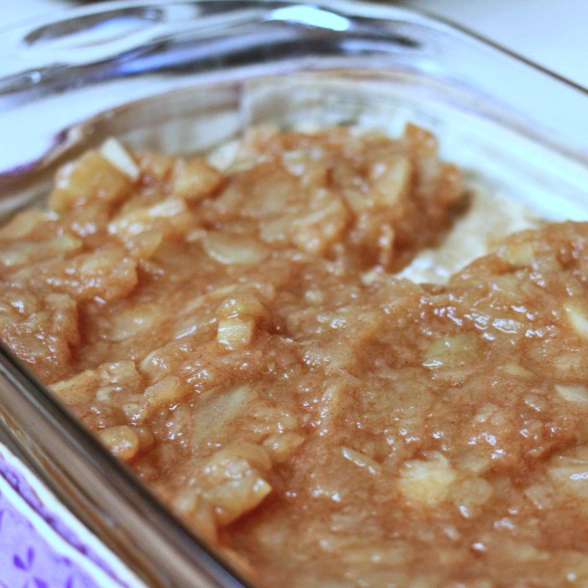 Chunky Applesauce Ooey Gooey Butter Cake