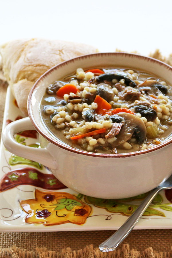 Beef Barley Mushroom Soup