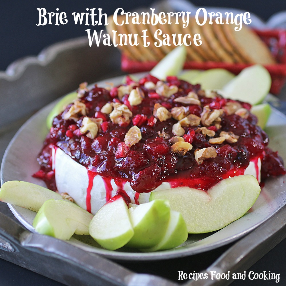 Brie with Cranberries and Walnuts