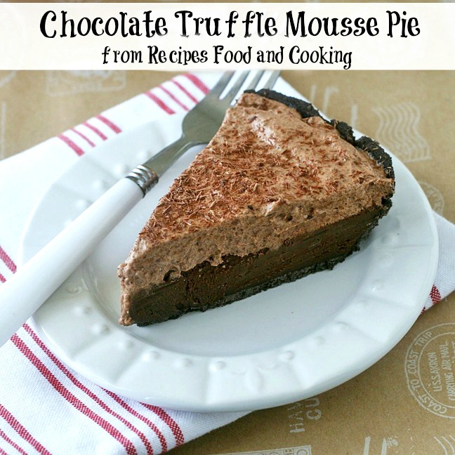 Chocolate Truffle Mousse Pie