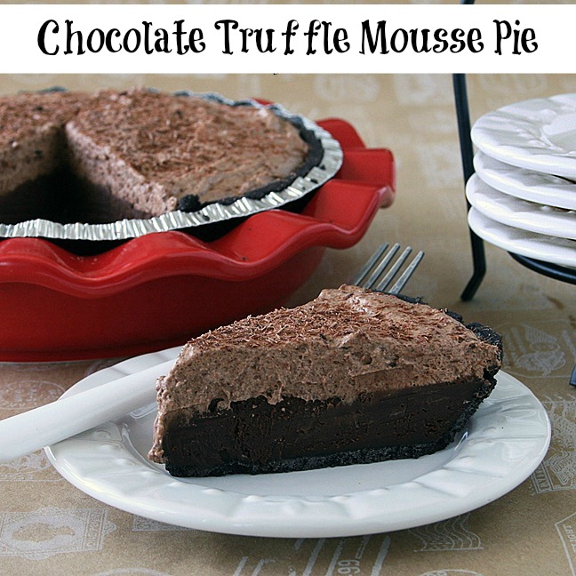 Chocolate Truffle Mousse Pie