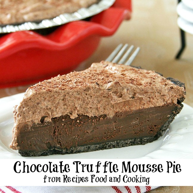 Chocolate Truffle Mousse Pie