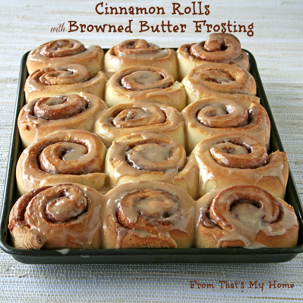 Cinnamon Rolls with Browned Butter Frosting