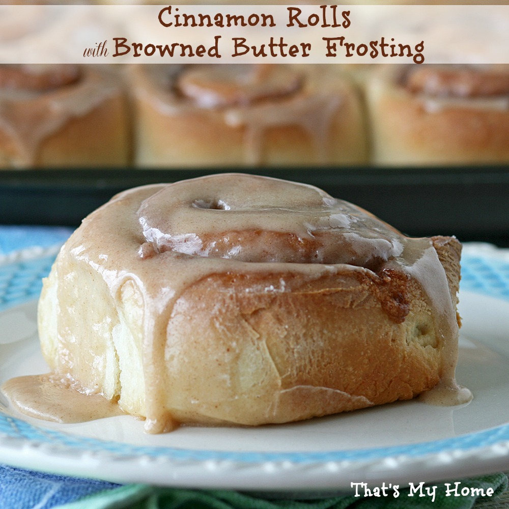 Cinnamon Rolls with Browned Butter Frosting