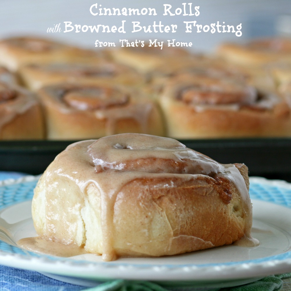 Cinnamon Rolls with Browned Butter Frosting