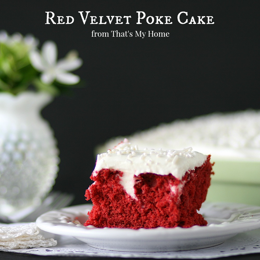 Red Velvet Poke Cake