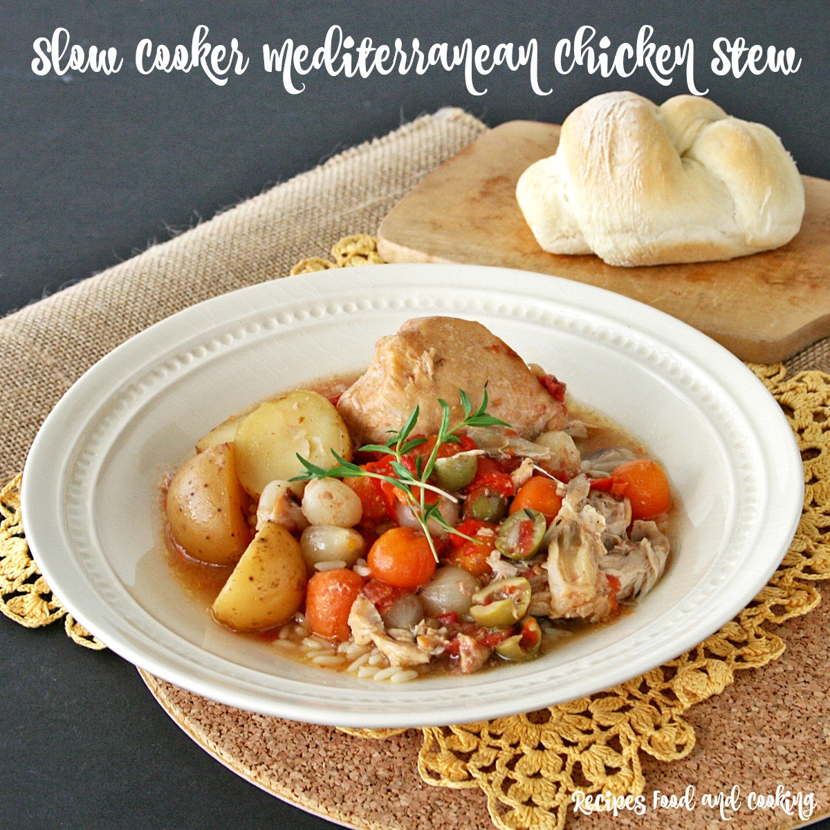 Slow Cooker Mediterranean Chicken Stew