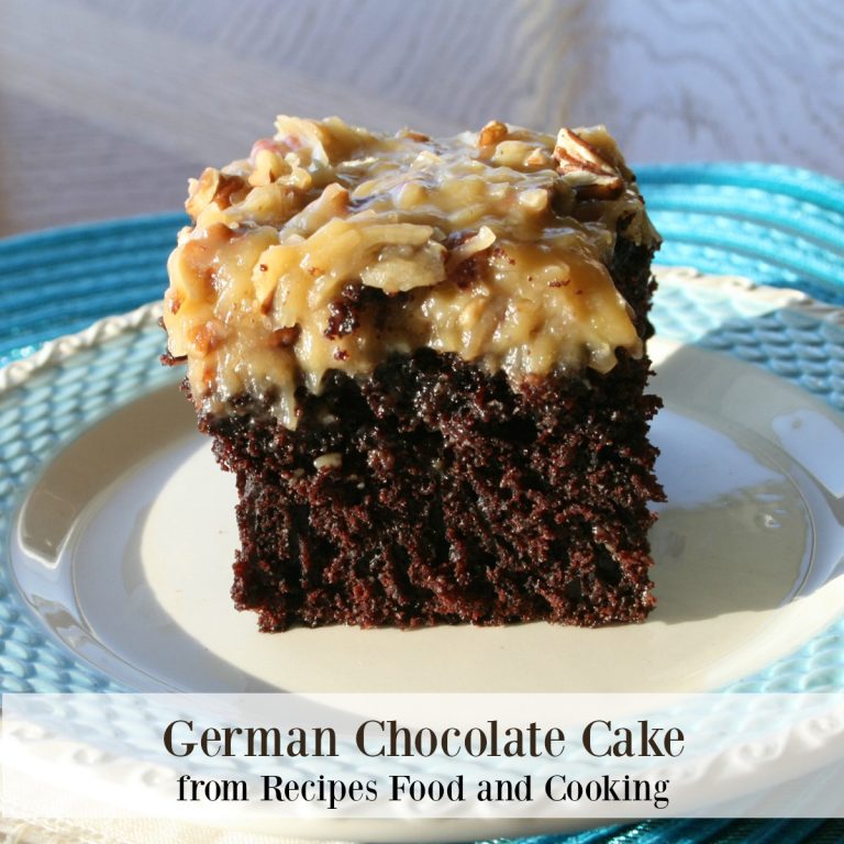 German Chocolate Poke Cake