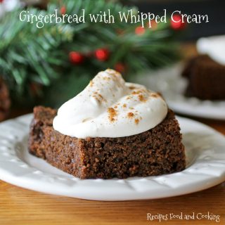 Gingerbread with Whipped Cream