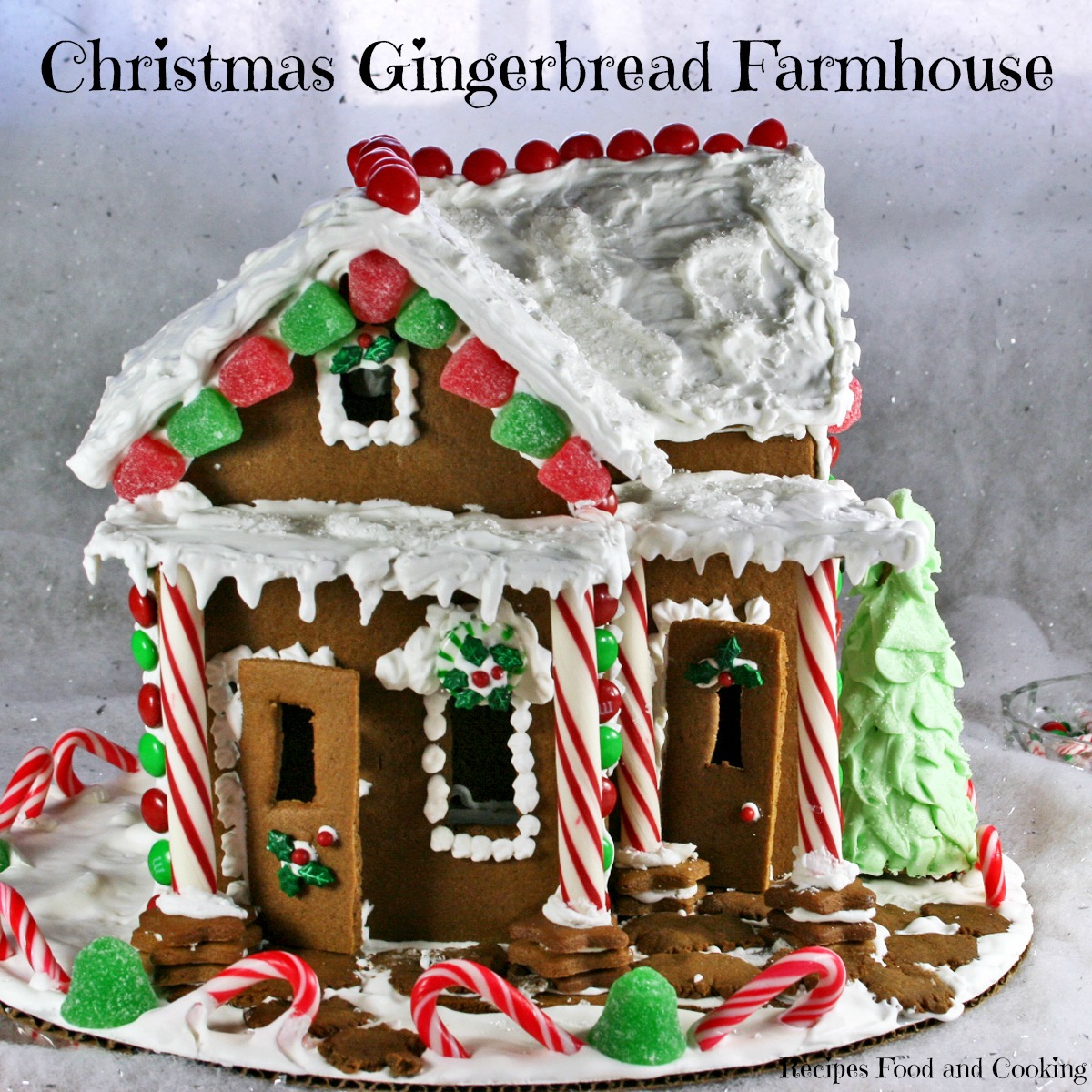 Christmas Gingerbread Farmhouse