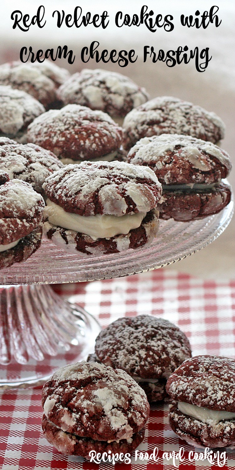 Red Velvet Cookies with Cream Cheese Frosting