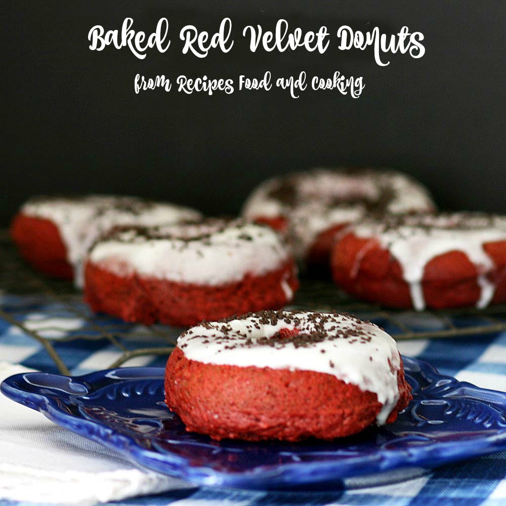 Baked Red Velvet Donuts