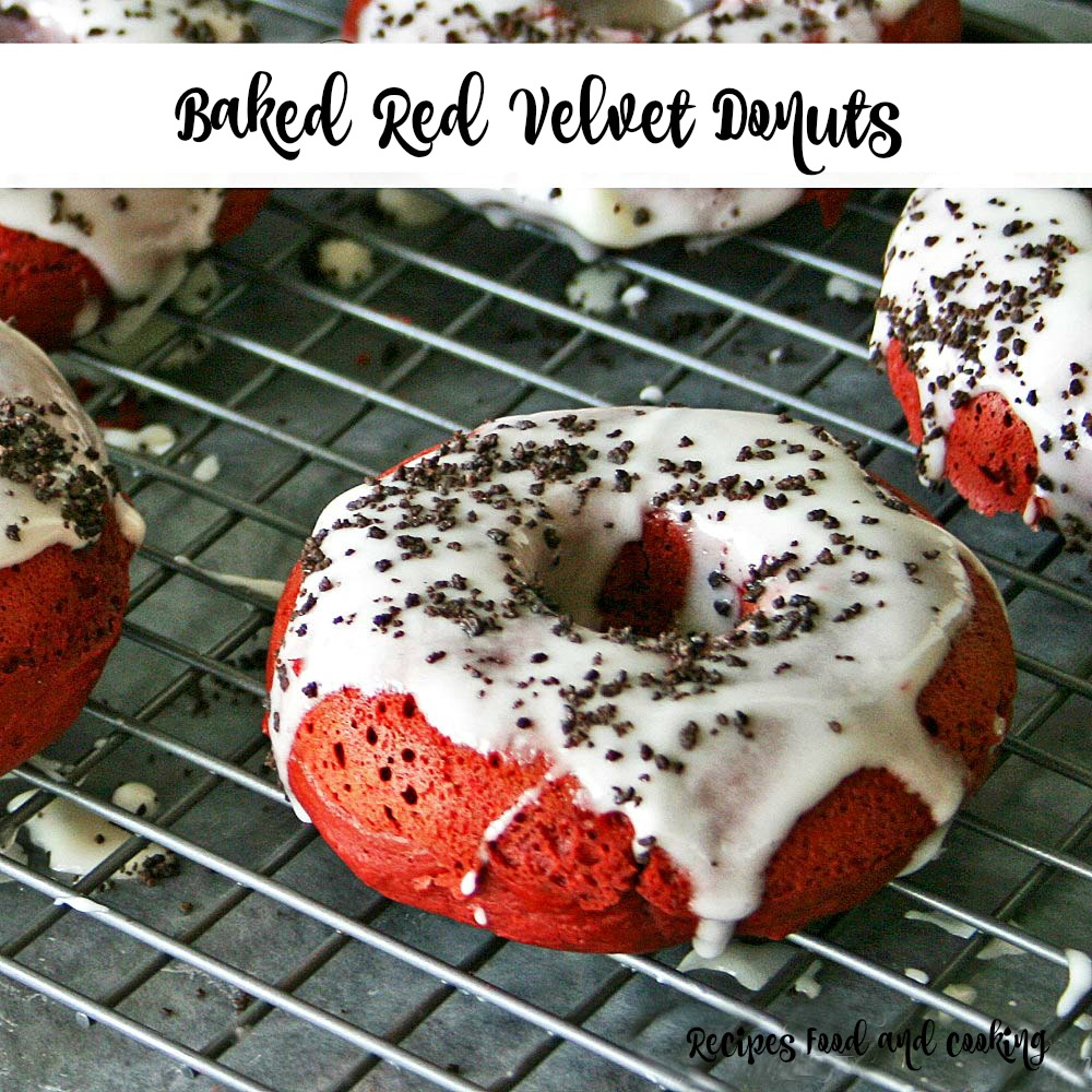 Baked Red Velvet Donuts