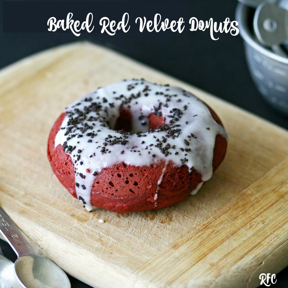 Baked Red Velvet Donuts