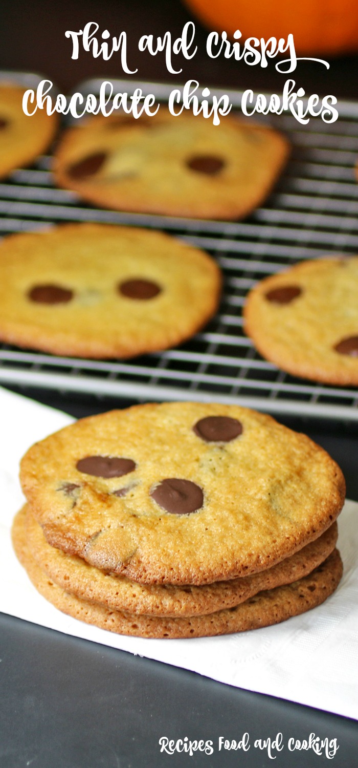 Thin and Crispy Chocolate Chip Cookies