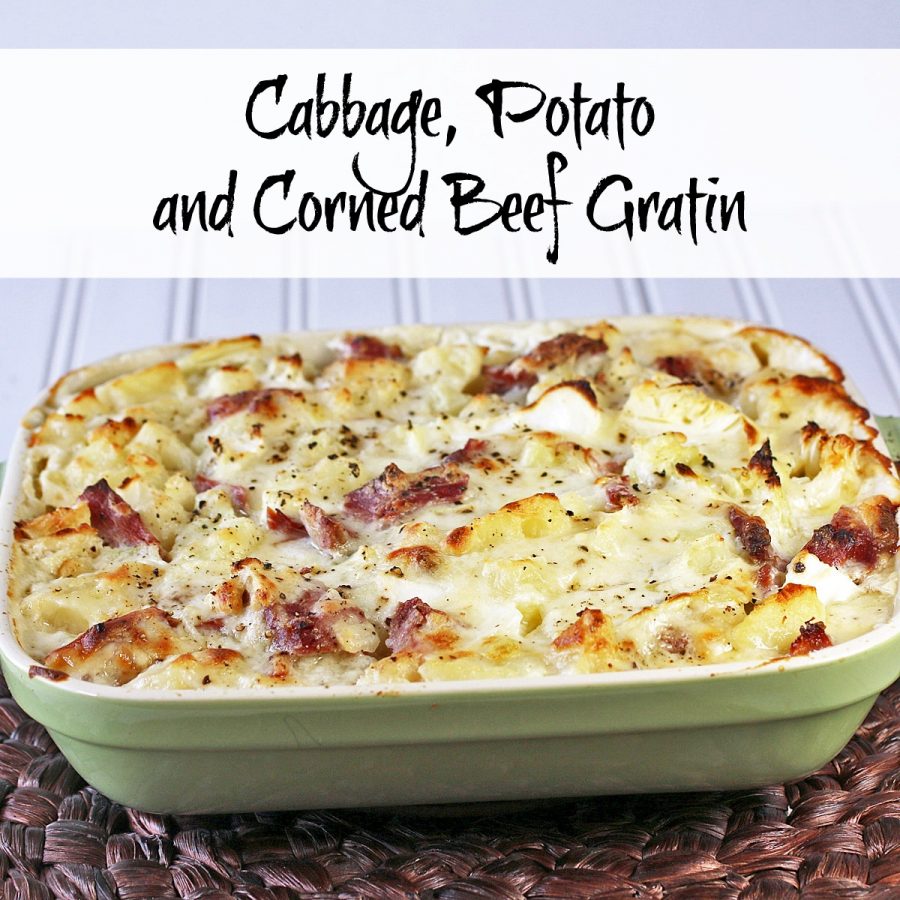 CabbagePotatoCornedBeefGratin3f Recipes Food and Cooking