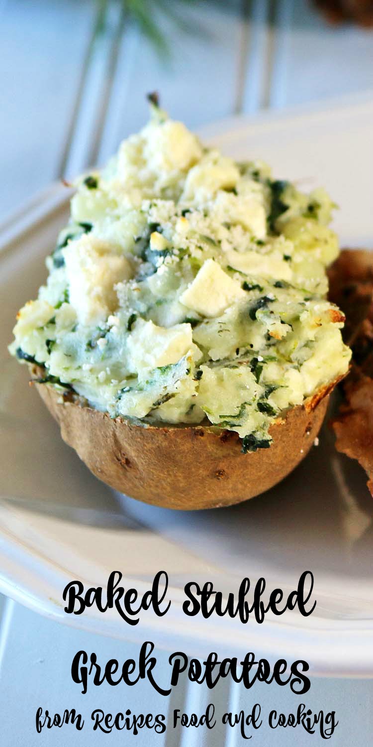 Baked Stuffed Greek Potatoes