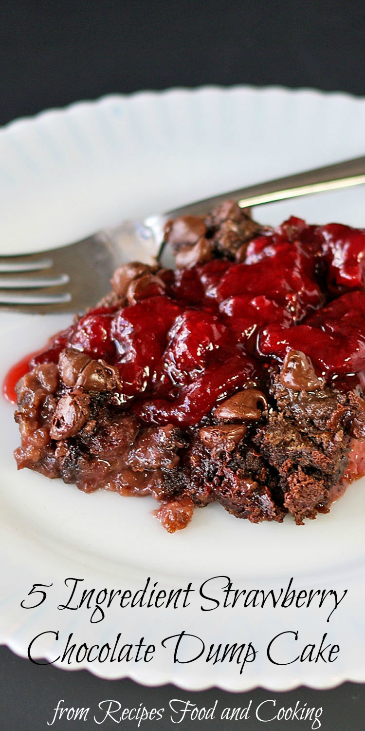 5 Ingredient Strawberry Chocolate Dump Cake