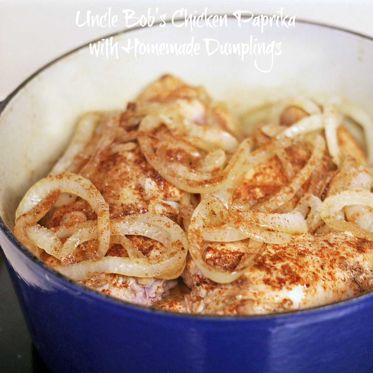 Uncle Bob's Chicken Paprika with Homemade Dumplings