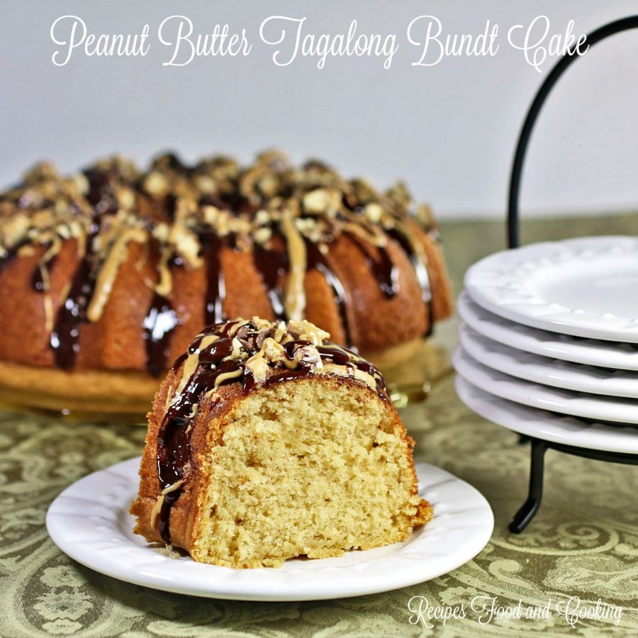 Peanut Butter Tagalong Bundt Cake