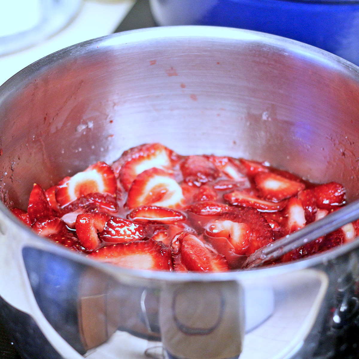 Strawberry Crepe Cake with Homemade Strawberry Syrup