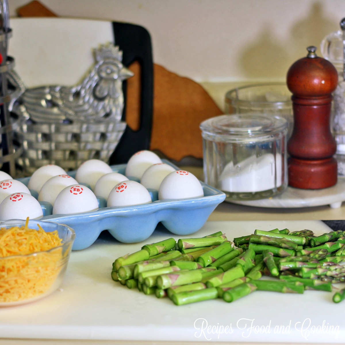 Sausage and Asparagus Quiche