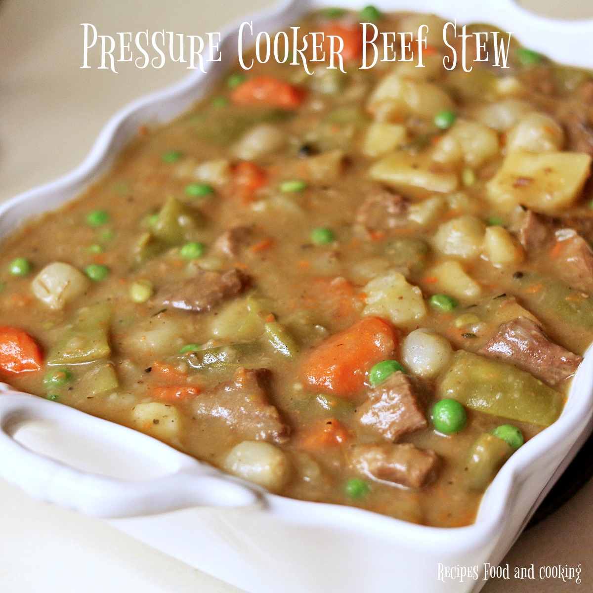 Pressure Cooker Beef Stew