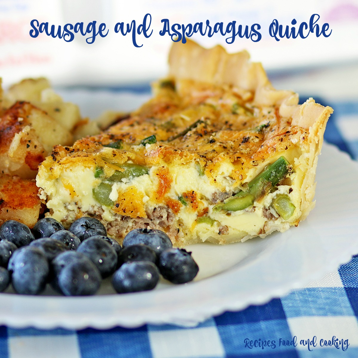 Sausage and Asparagus Quiche