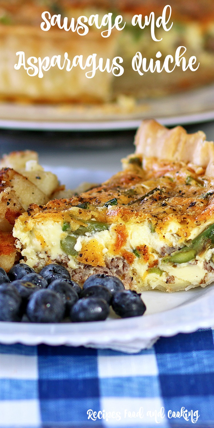 Sausage and Asparagus Quiche