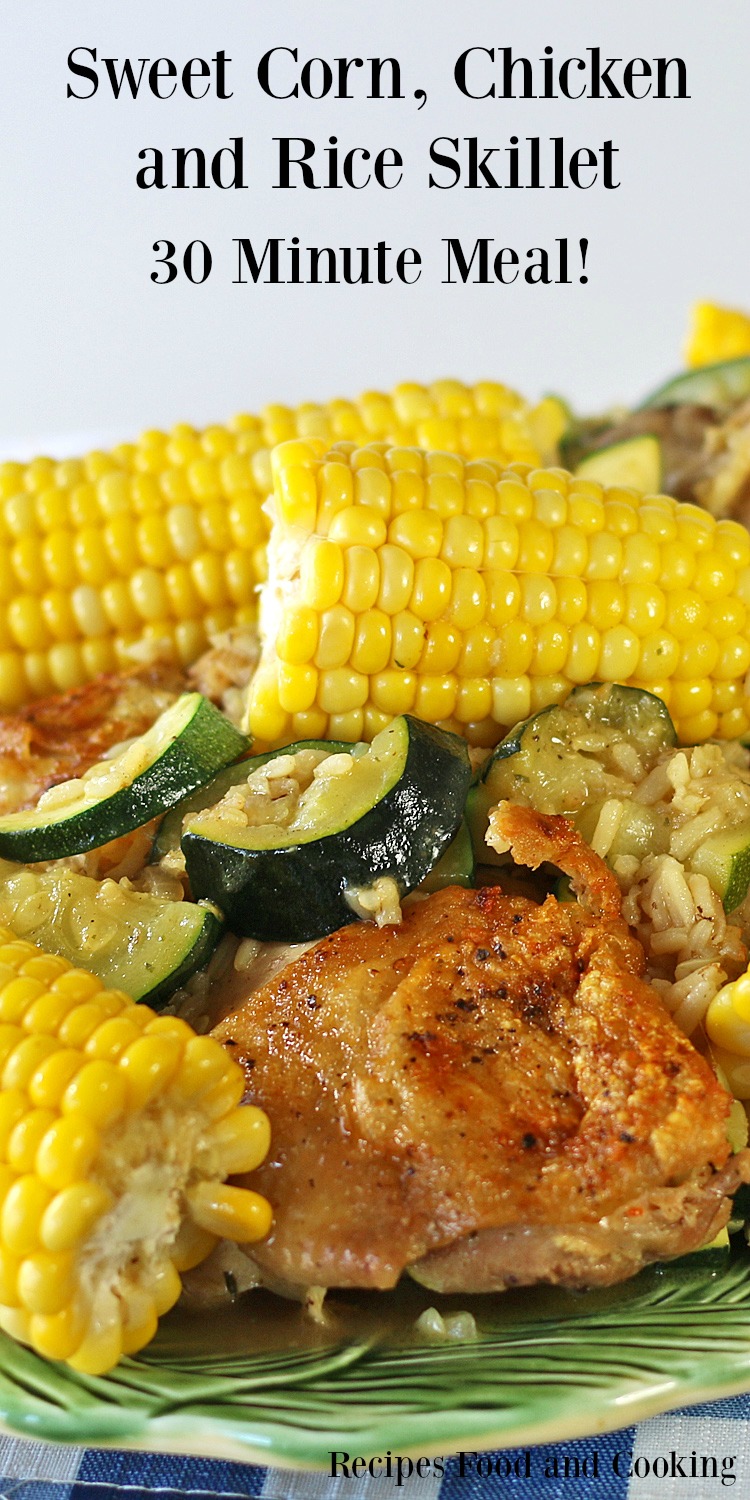 Sweet Corn, Chicken and Rice Skillet