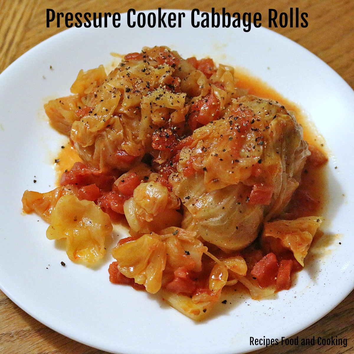 Pressure Cooker Cabbage Rolls