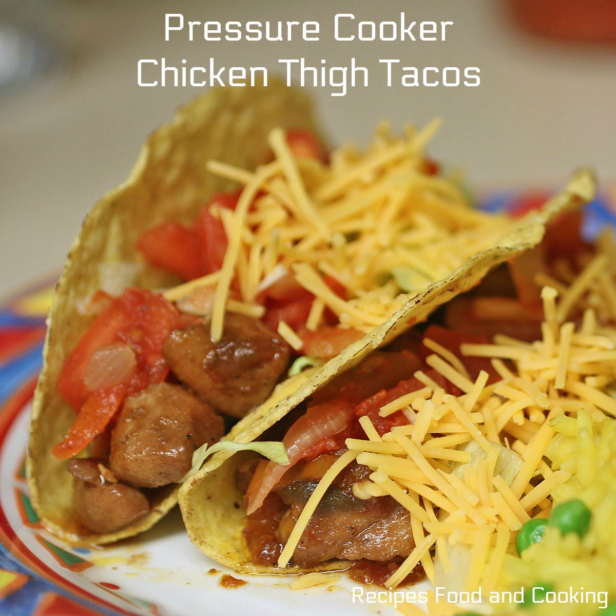 Pressure Cooker Chicken Thigh Tacos