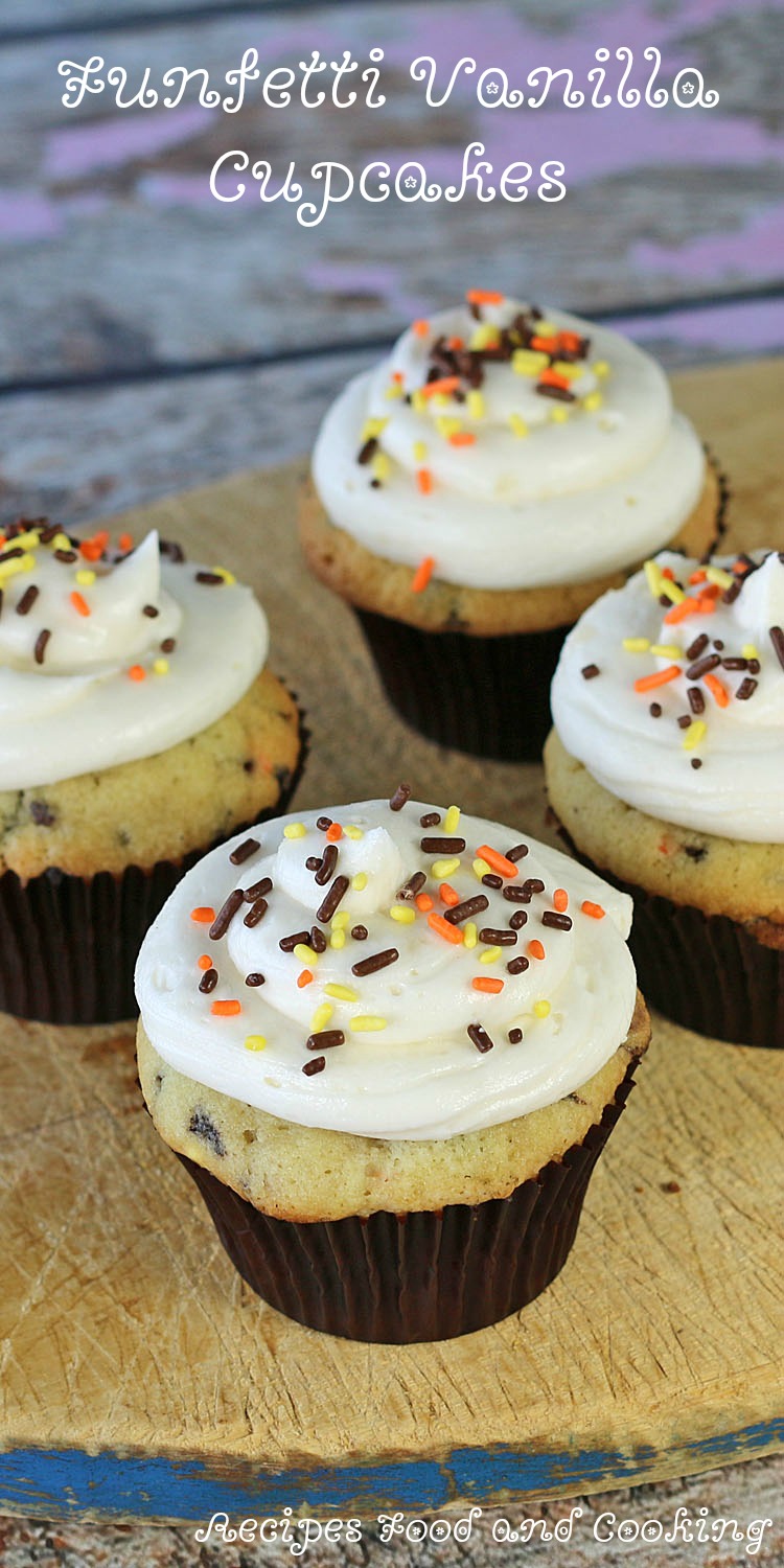 Funfetti Vanilla Cupcakes