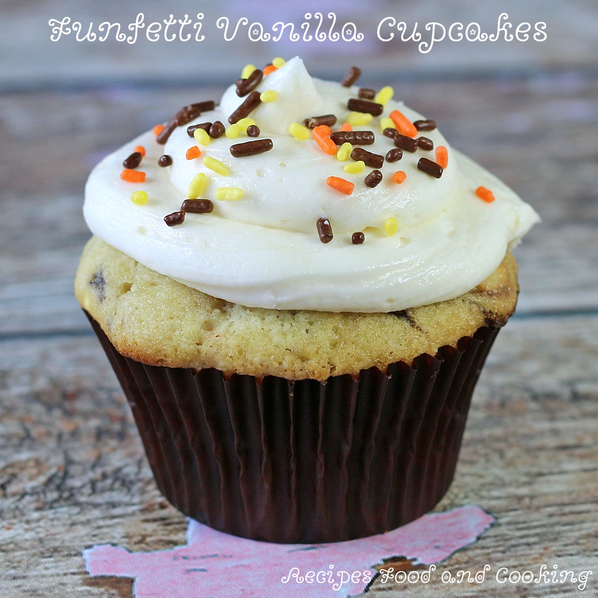 Funfetti Vanilla Cupcakes