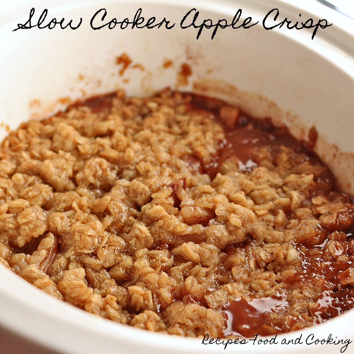 Slow Cooker Apple Crisp