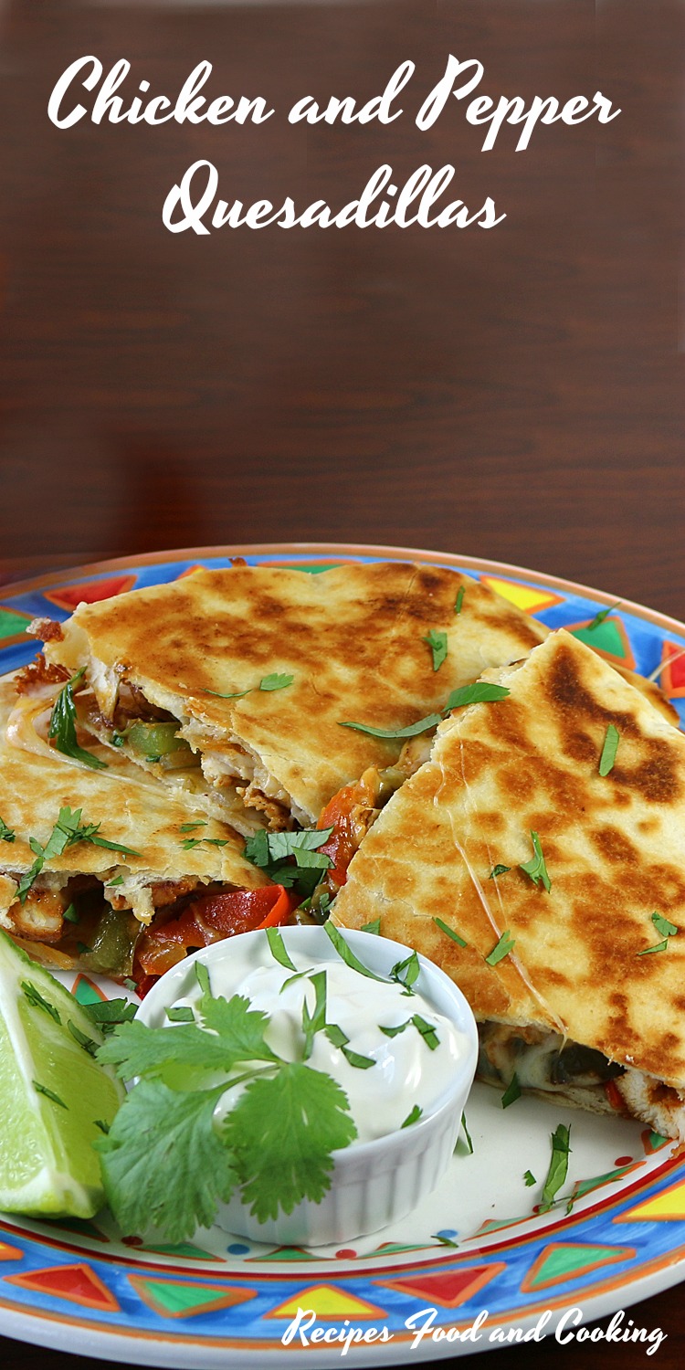 Chicken and Pepper Quesadillas