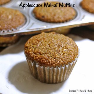Applesauce Walnut Muffins