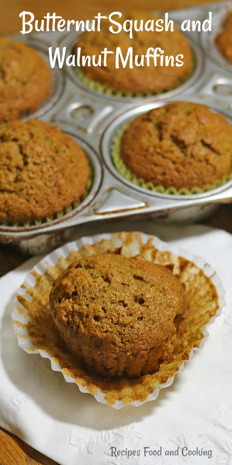 Butternut Squash and Walnut Muffins