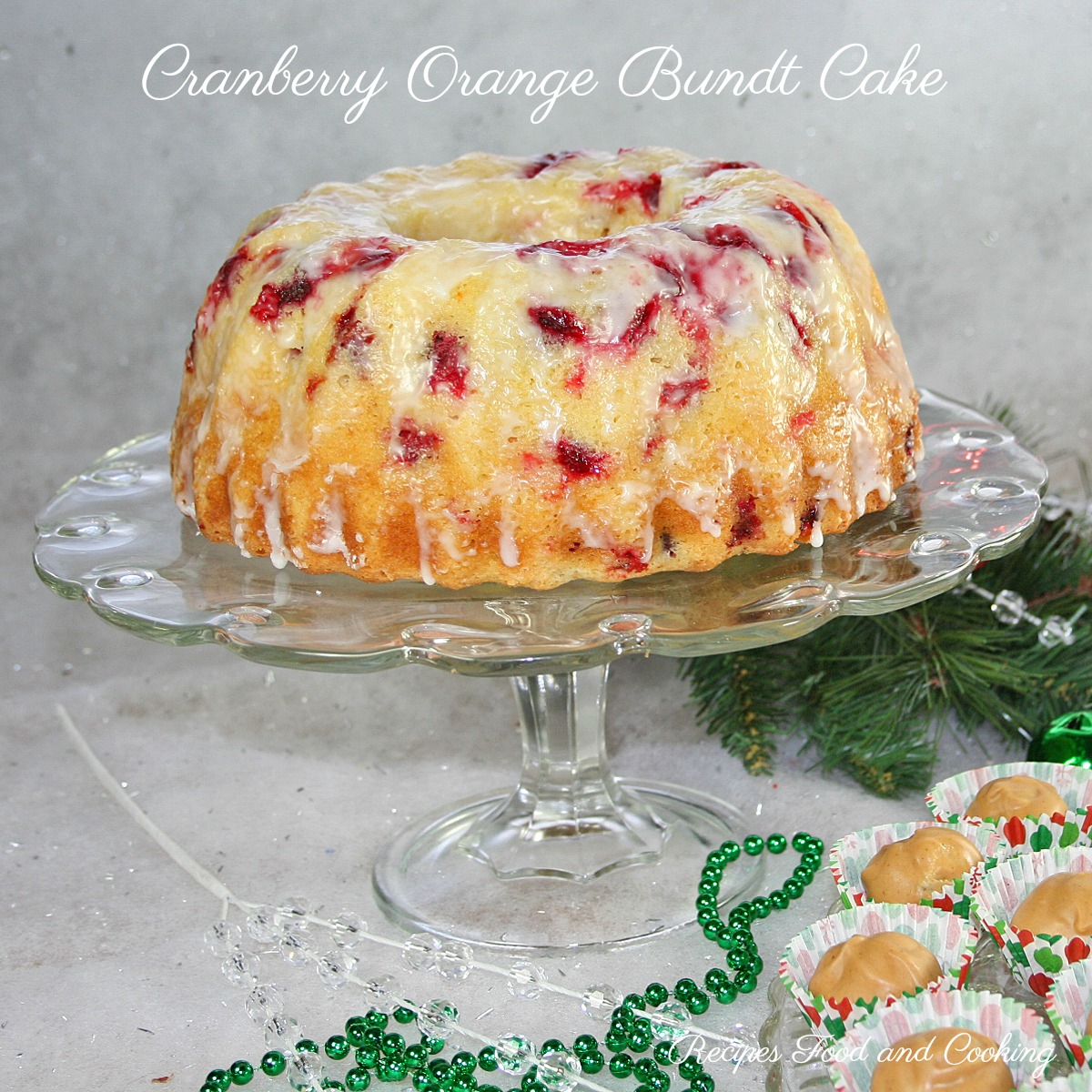 Orange Cranberry Bundt Cake, Cranberry Pound Cake