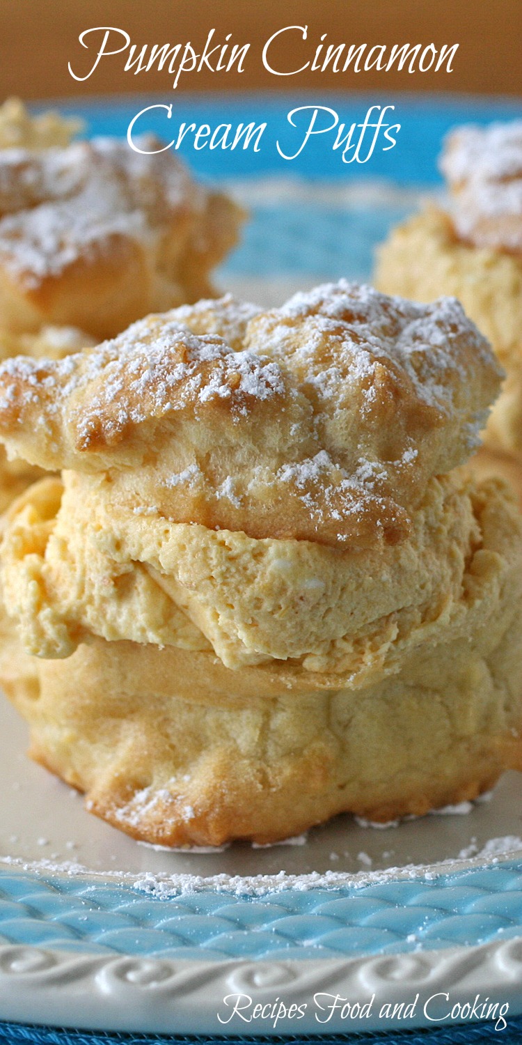 Pumpkin Cinnamon Cream Puffs