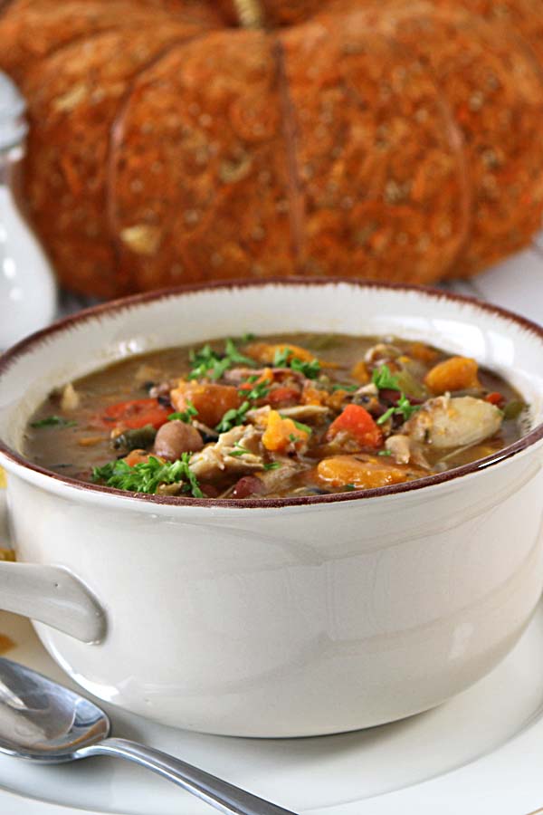 12 Bean Turkey Poblano Soup