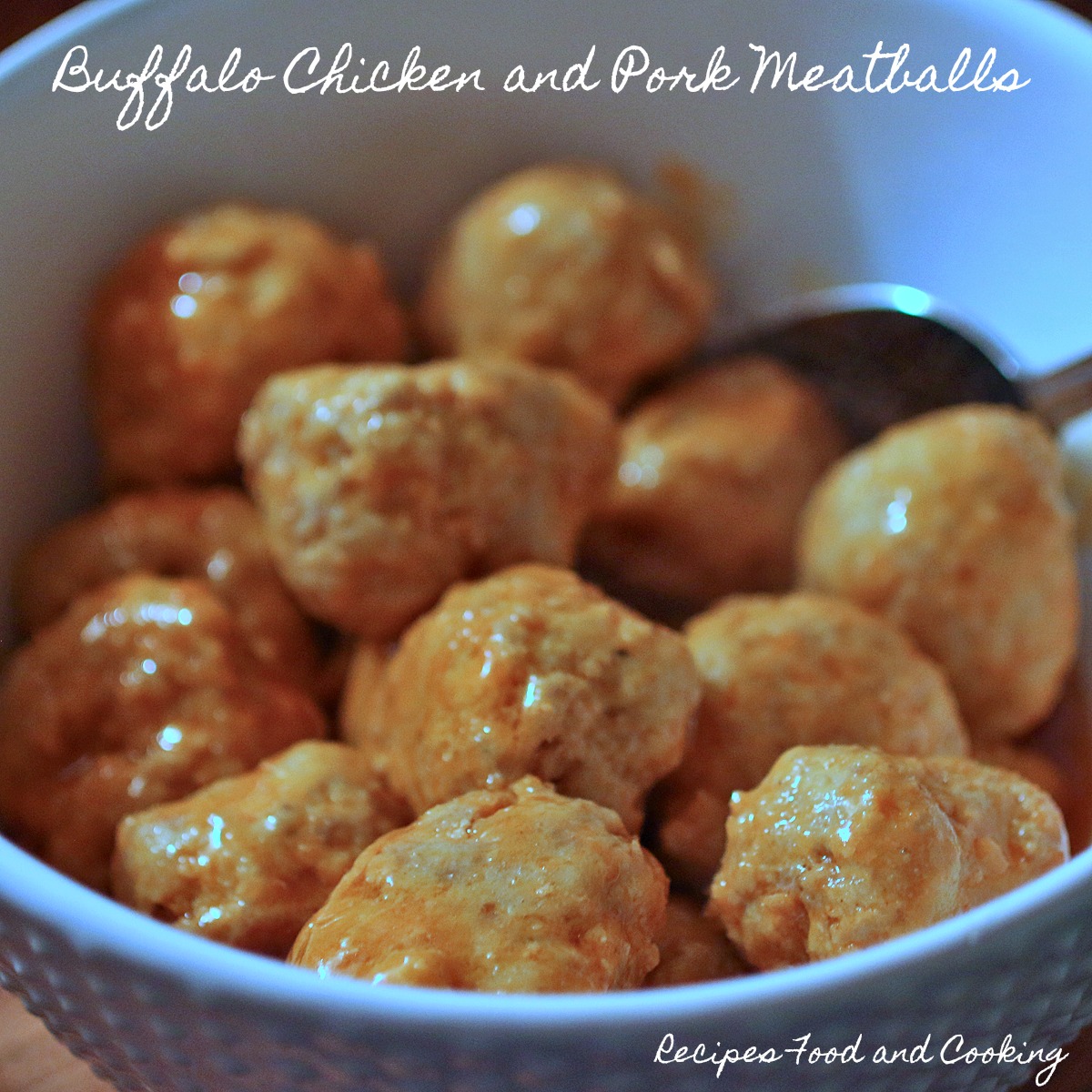 Buffalo Chicken and Pork Meatballs