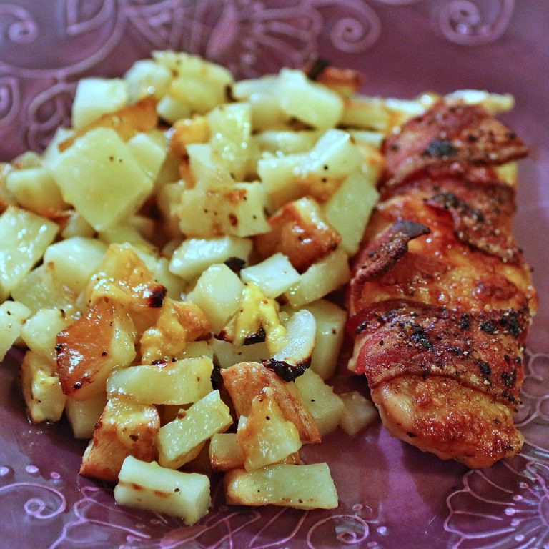 Roasted Chicken Tenderloins with Bacon and Cheese