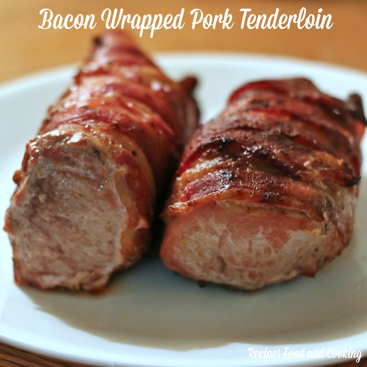 Bacon Wrapped Pork Tenderloin with Strawberry Onion Relish