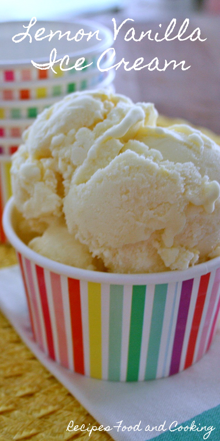 Lemon Vanilla Ice Cream