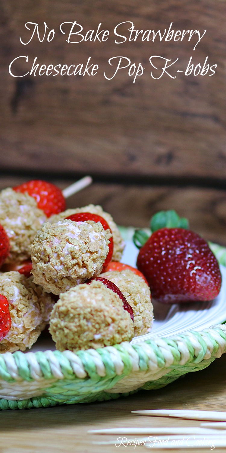 No Bake Strawberry Cheesecake Pop K-bobs