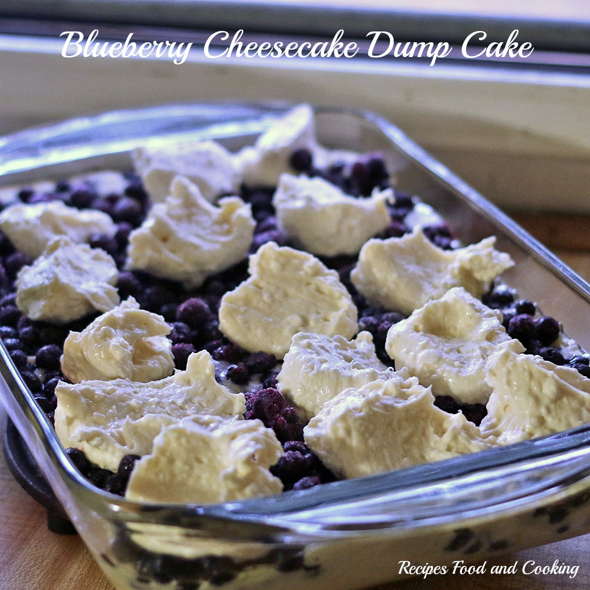 Blueberry Cheesecake Dump Cake